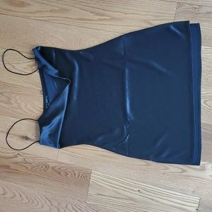 Zaful Black Satin Mini dress